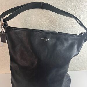 Coach Black Leather Shoulder Bag